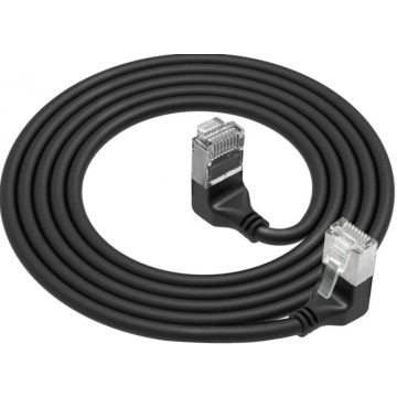 CAT6A UFTP SL U/D-ANG BK 5.00M. 1 stk