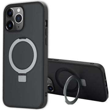 Accezz Ring Stand Backcover met MagSafe iPhone 13 Pro Max - Zwart