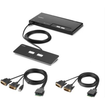 Belkin Modular Series F1DN202MOD-DD-4 - KVM-schakelaar