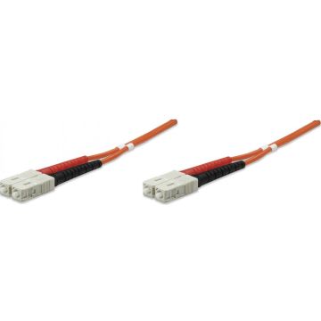 Intellinet LWL aansluitkabel SC/SC 5m Multimode OM2 oranje