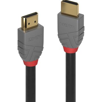 Lindy 36961, 0,5 m, HDMI Type A (Standaard), HDMI Type A (Standaard), 4096 x 2160 Pixels, 18 Gbit/s, Zwart, Grijs