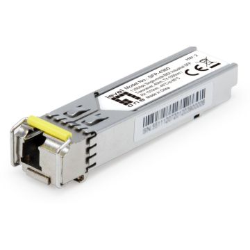 Levelone SFP-4360 1.25G SMF BIDI SFP Transceiver 40km T1550/R1310nm -40 ~ 85C