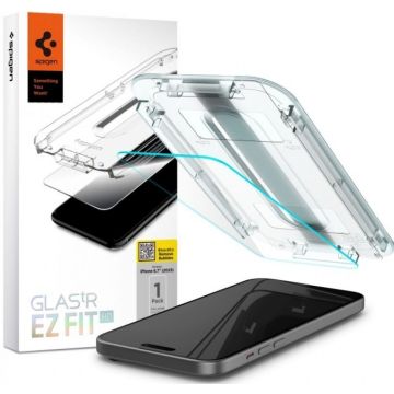 Spigen GLAS.tR HD EZ FIT - Schermbeschermer voor mobiele telefoon