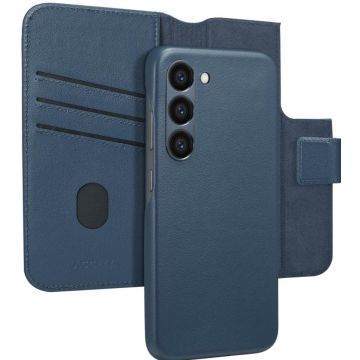 Accezz Leather Bookcase 2-in-1 met MagSafe Samsung Galaxy S23 - Nightfall Blue