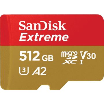SanDisk Extreme microSDXC V30 512GB - Flashgeheugenkaart