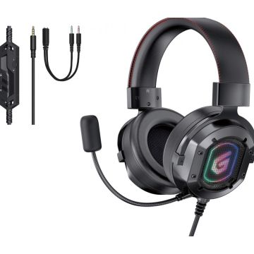 CONCEPTRONIC Headset connector 2m Kabel,Micro,int.Bed.Stereo zwart