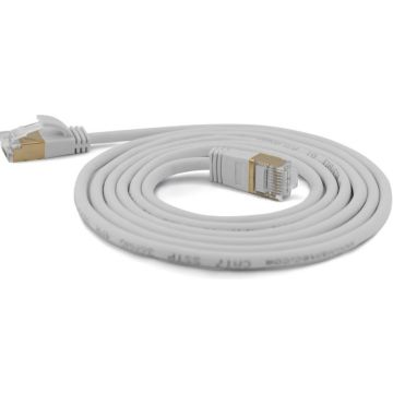 Wantec Patchkabel SSTP CAT7 Ste. CAT6a d=4mm 0,10m grijs