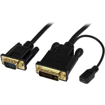 StarTech.com 6 ft DVI to VGA Active Converter Cable - DVI-D to VGA Adapter