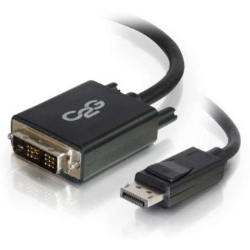 C2G 1m DisplayPort to Single Link DVI-D Adapter Cable M/M - DP to DVI
