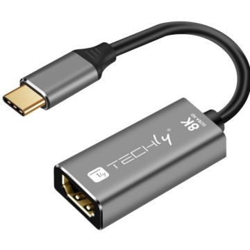 Techly Adapter USB-C auf HDMI 2.1 0.15m