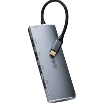 Equip Adapter 7in1 USB-C->HDMI,3xUSB3.0,PD,SD,TF4K60Hz 0.15m