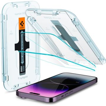 Spigen GLAS.tR EZ Fit - Schermbeschermer voor mobiele telefoon
