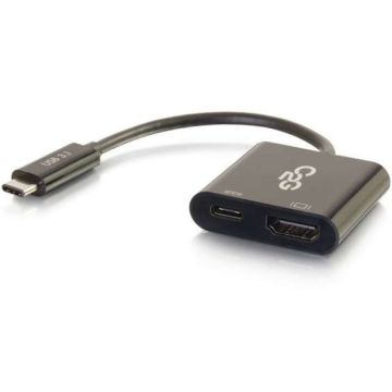 C2G USB-C To HDMI Audio/Video Adapter Converter With Power Delivery - Externe video-adapter