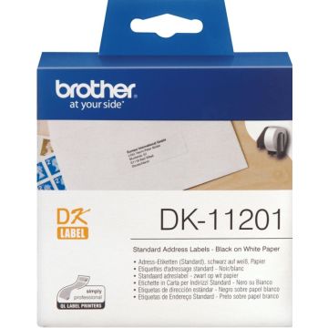 Brother DK-11201 - 29 x 90 mm 400 etiket(ten) (1 rol(len) x 400) adresetiketten
