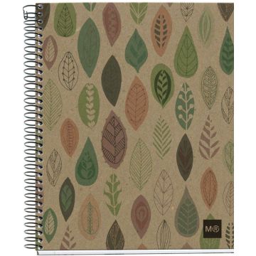 MAUL ECO Design NB4 ECOLEAVES Recycle A5 SQU 80g farbig (pallet zending)