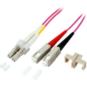 Glasvezel LC/SC 50/125Âµ7.5m OM4 LSZH
