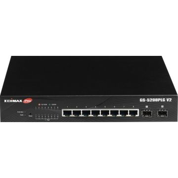 Switch EDIMAX Pro 8x GE GS-5208PLG V2 (POE)