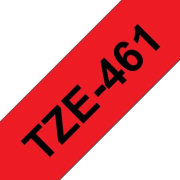 Brother TZe-461 - Zwart op rood
