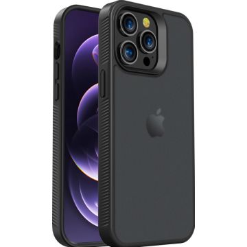 Accezz Rugged Frosted Backcover iPhone 14 Pro Max - Zwart