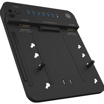 Docking- & Klonstation IcyBox 2,5""& 3,5""M.2 SATA NVMe USB3.2 retail