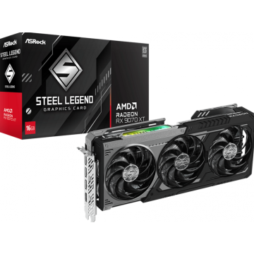 Asrock Radeon RX 9070 XT Steel Legend Dark - Videokaart