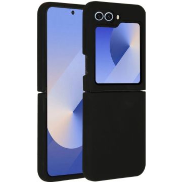 Accezz Liquid Silicone Backcover Samsung Galaxy Z Flip 6 - Zwart