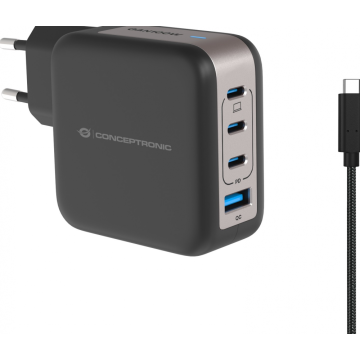 Conceptronic ALTHEA18B - Netspanningsadapter - 4‑Port