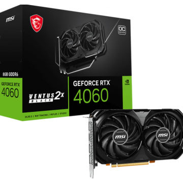 MSI GeForce RTX 4060 VENTUS 2X BLACK 8G OC - Videokaart