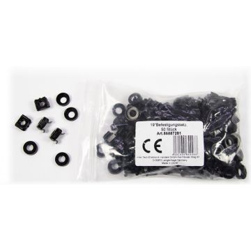 Inter-Tech 19"" Befestigungssatz, 50 stuks