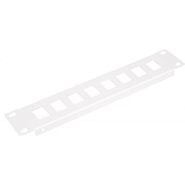 Equip Patchpanel 10" met Keystone Montage 1U, grijs