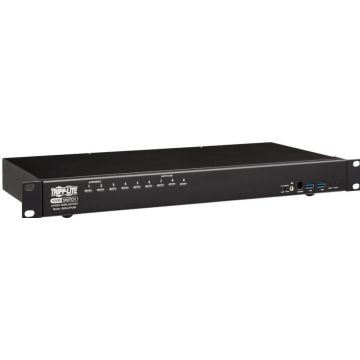 Eaton Tripp Lite series DisplayPortUSB KVM Switch 8-Port with AudioVideo and USB Peripheral Sharing, 4K 60 Hz, 1U Rack-Mount - KVM  audio  USB switch