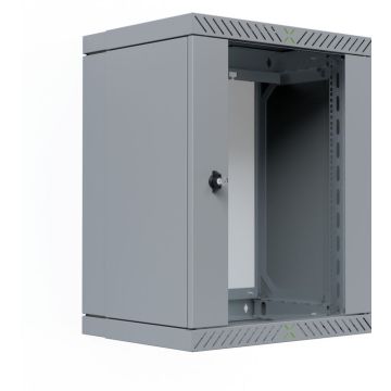 EFB 19" Wandgehäuse X-Rack mit Glastür 400-600mm 15HE grau