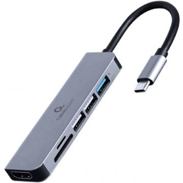 gembird USB Type-C 6-in-1 Multi-Port Adapter