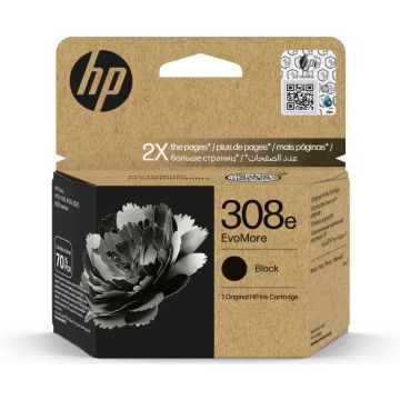 HP 308e EvoMore Black Original Ink Cart