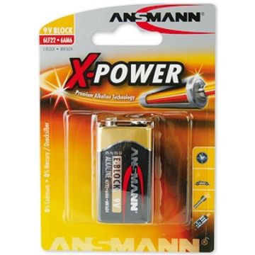 Battery 9V, E-Block, 6LF22 Alkaline