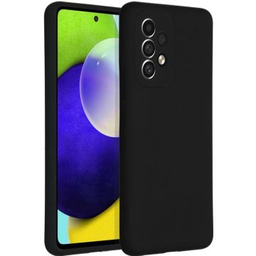 Accezz Liquid Silicone Backcover Samsung Galaxy A53 - Zwart