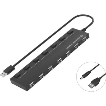 Conceptronic HUBBIES08B - USB-A hub