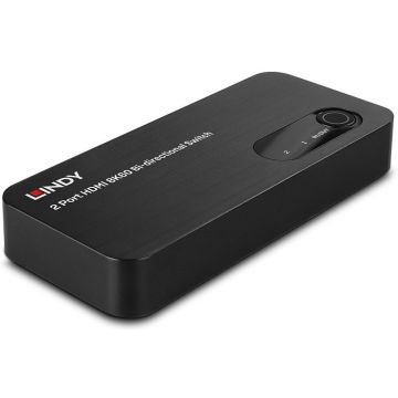 LINDY 2 Port HDMI 8K60 Bidirektionaler Switch