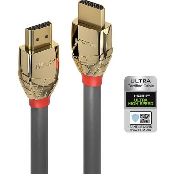 Lindy HDMI Kabel Ultra High Speed 1m, Gold Line