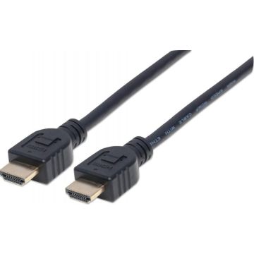 Manhattan HDMI-Kabel 4k@60Hz CL3 zert. afgeschermd 1m