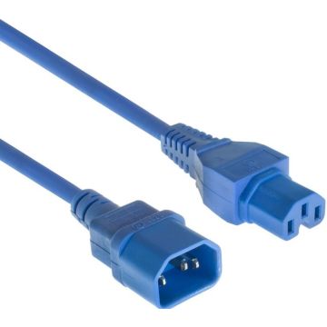 POWERCORD C14-C15 BU 0.60M. 1 stk