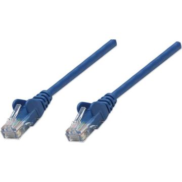 Intellinet Patchkabel RJ45 U/UTP Cat5e 1.0m Hebelschutz blauw