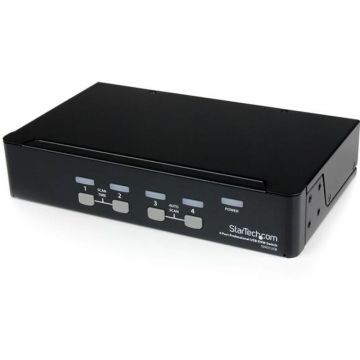 StarTech.com 4-poort Professionele VGA USB KVM-Switch met Hub - KVM-schakelaar