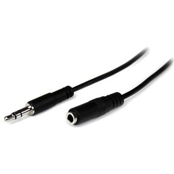 StarTech.com 1m Slanke 3,5mm Stereo Audio Verlengkabel - MF