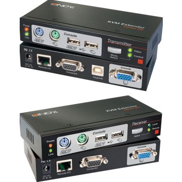 Lindy 39378, 1920 x 1080 Pixels, Ethernet LAN, Zwart