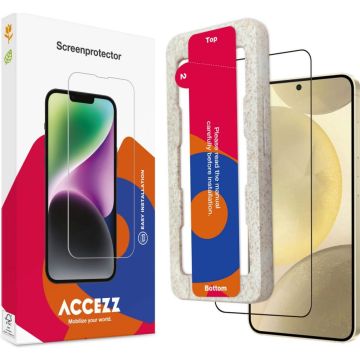 Accezz Gehard Glas Full Cover Screenprotector met applicator Samsung Galaxy S25 Plus