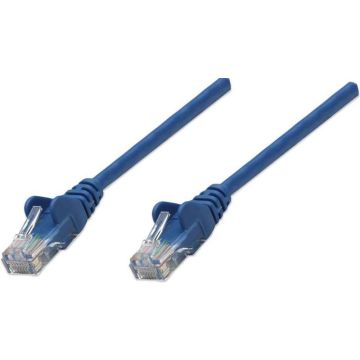 Intellinet Patchkabel RJ45 U/UTP Cat5e 5.0m Hebelschutz blauw