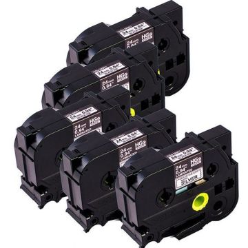 Brother HGE-M951V5, 5 stuk(s), HGe, Zwart op zilver, China, Mat, 5 jaar