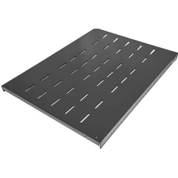 Vast Plateau, 19-Inch, 1HE, 600mm, 100Kg, Zwart