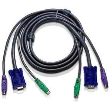 ATEN 2L-1003PC - Toetsenbord  video  muis (TVM) kabel